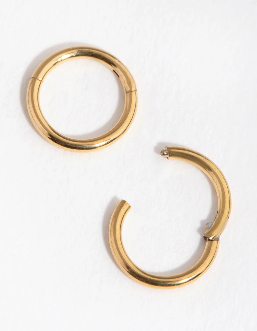 24 Carat Gold Plated Surgical Steel 5MM Sleeper Earrings - Image 2