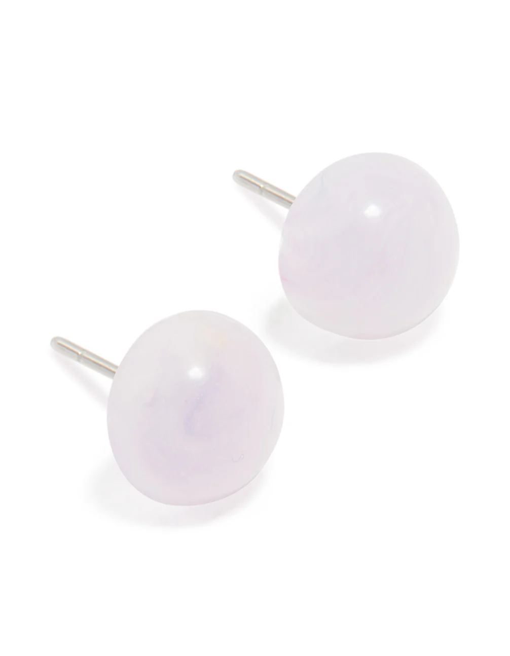 Acrylic Half Ball Stud Earrings