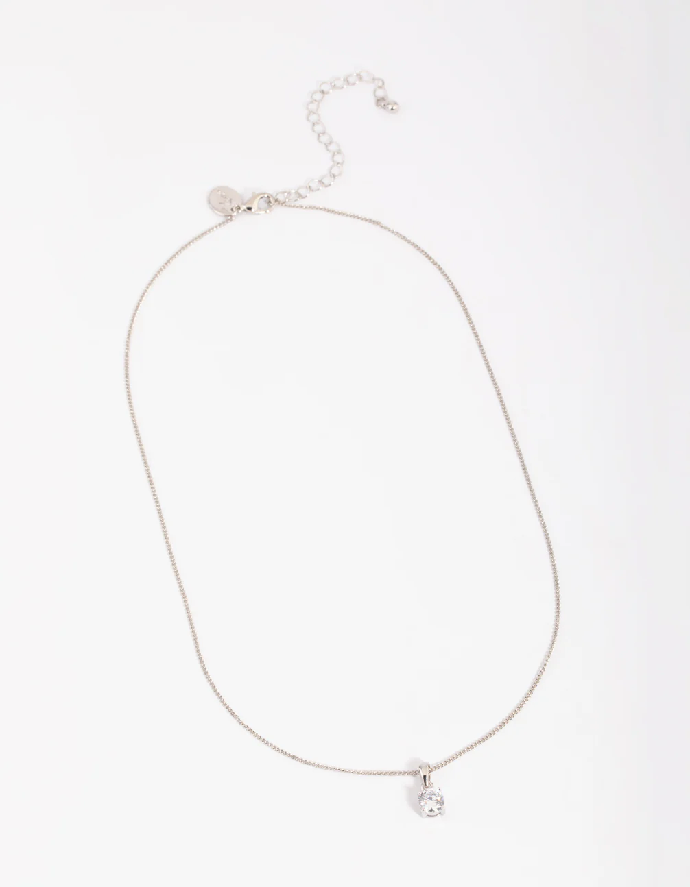 Silver Cubic Zirconia Necklace - Image 3