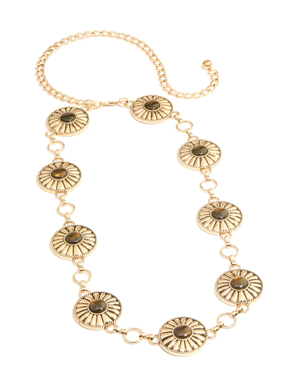 Antique Gold Bohemian Disc Belt - Image 3