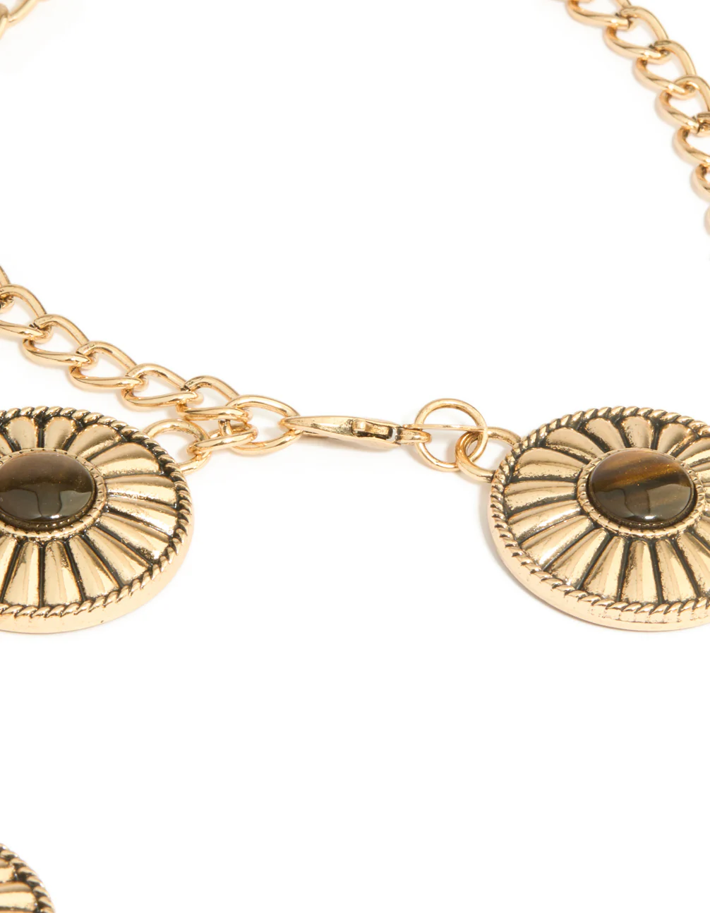 Antique Gold Bohemian Disc Belt - Image 4