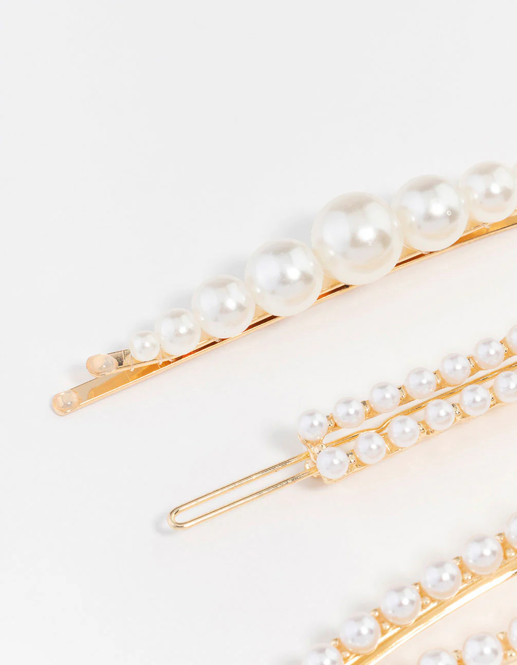 Beaded Pearl Clips 3-Pack - Image 2