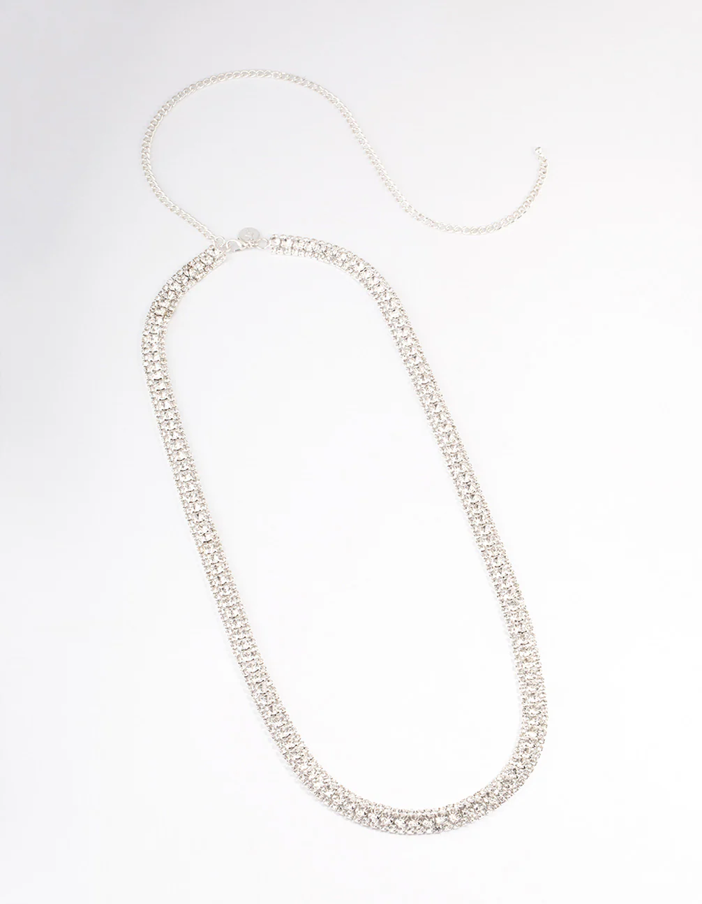 Silver Mixed Round Diamante Belt - Image 2