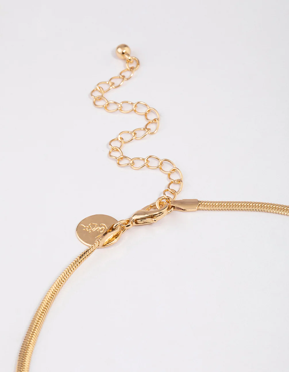 Gold Plated Classic Cubic Zirconia Baguette Necklace - Image 3