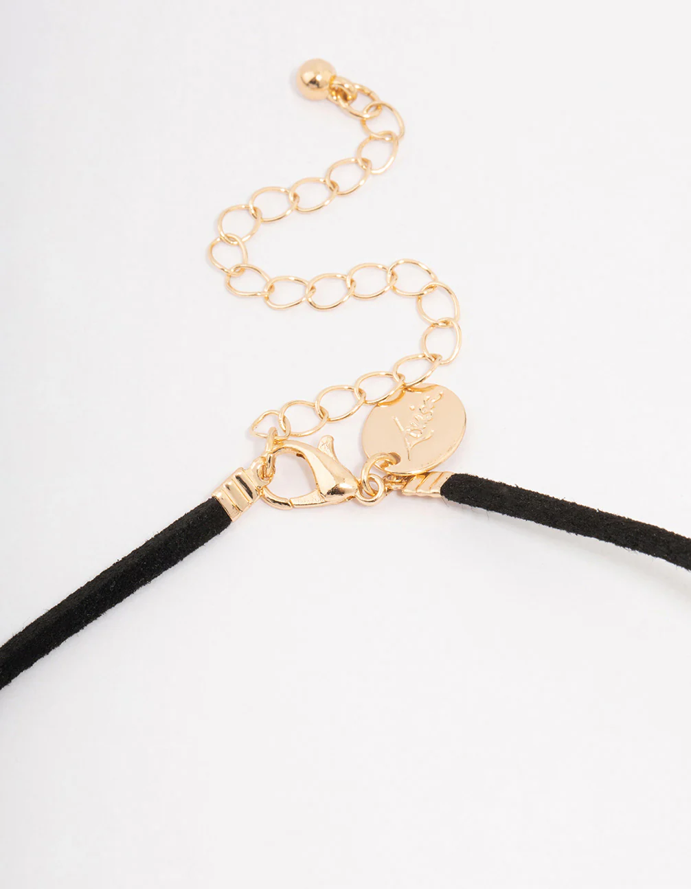Black Cord & Teal Puffy Heart Pendant Necklace - Image 3