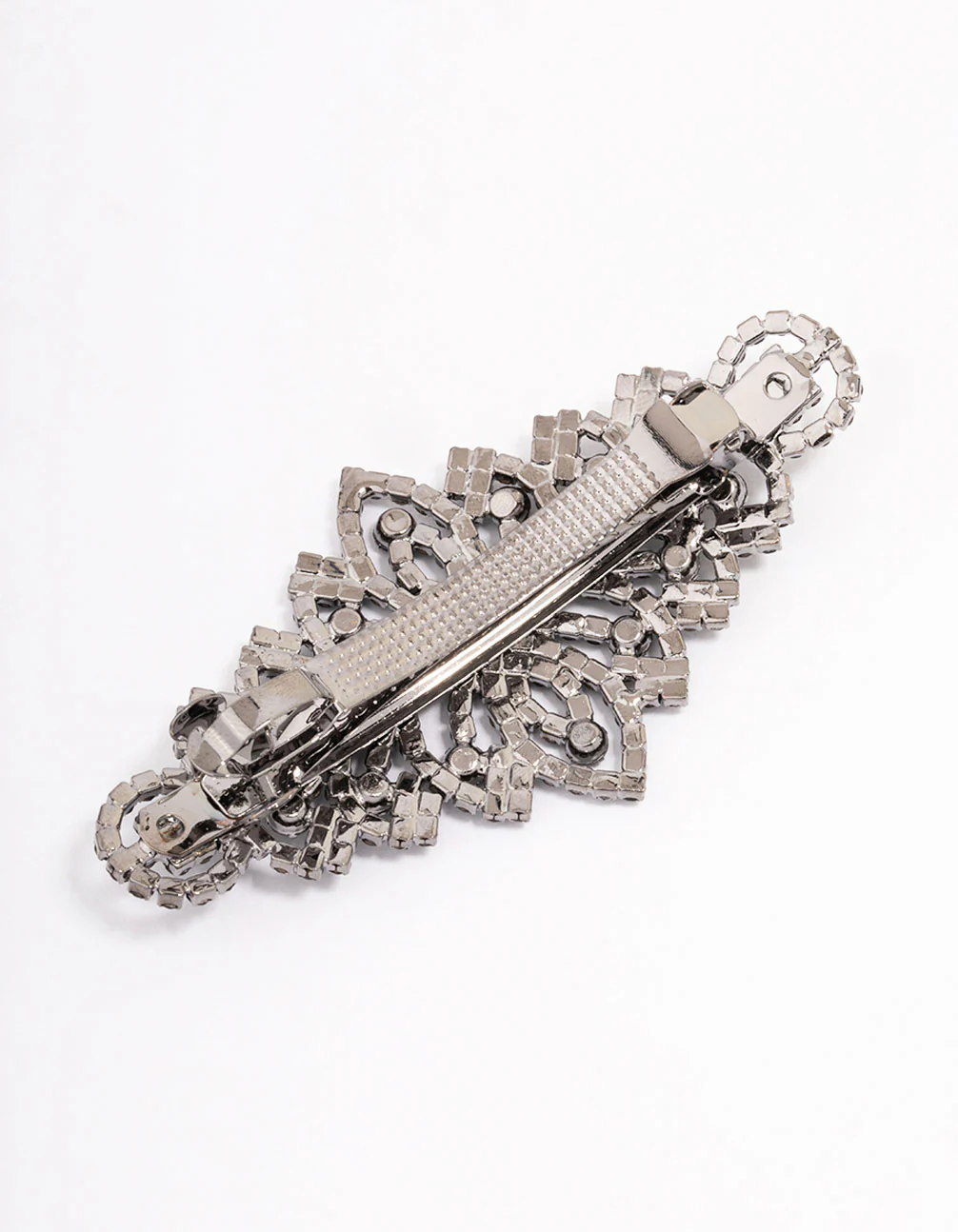 Black Ornate Diamante Hair Clip - Image 3