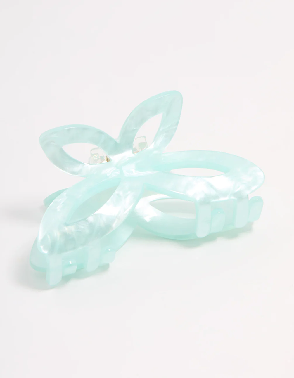 Blue Acrylic Butterfly Claw Clip