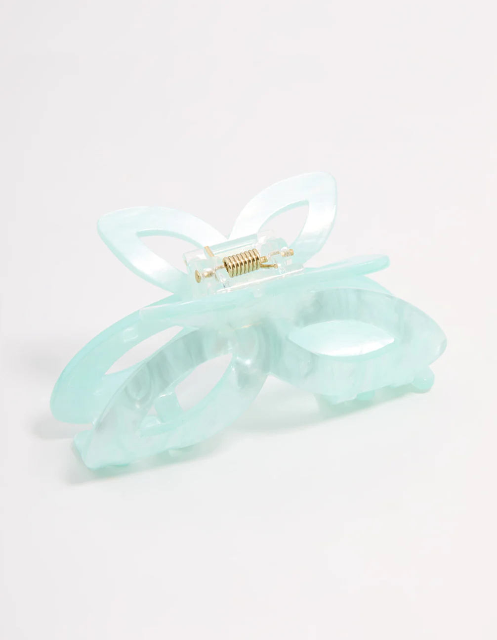 Blue Acrylic Butterfly Claw Clip - Image 2