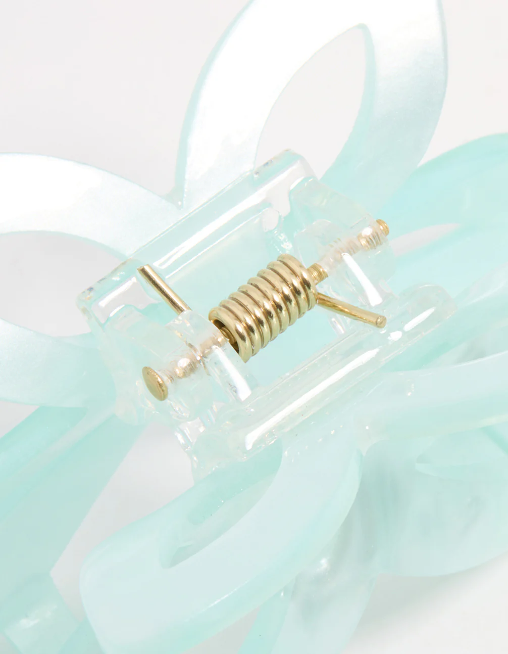 Blue Acrylic Butterfly Claw Clip - Image 3