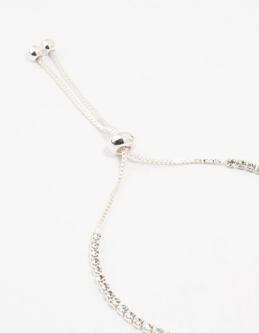 Blue Czech Bohemia Crystal Silver Cup Chain Tennis Toggle Bracelet - Image 3