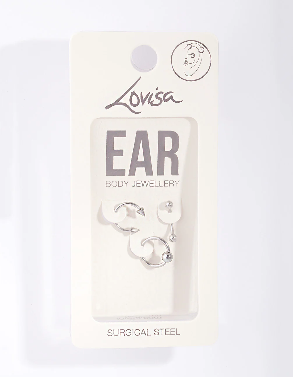 Surgical Steel Spike Ring Barbell Pack - Image 3