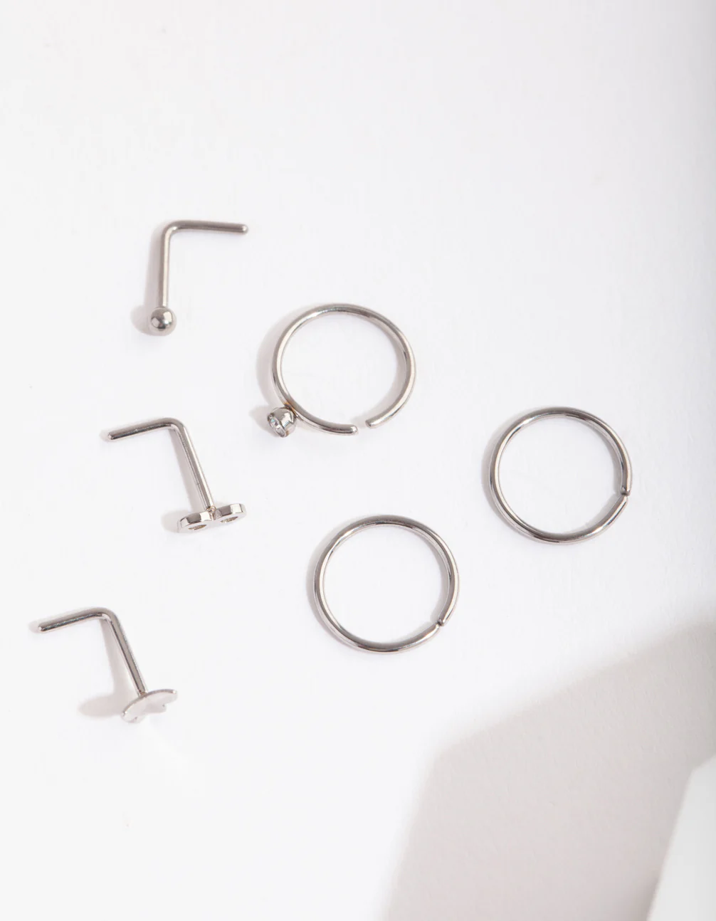 Surgical Steel Butterfly Infinity Nose Ring 6-Pack - Image 2
