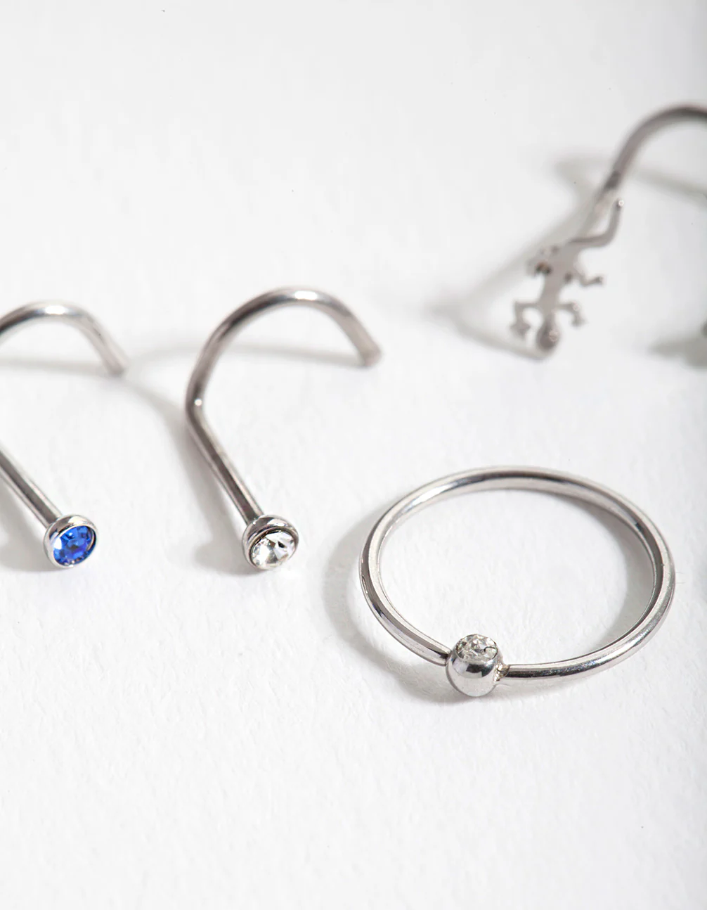 Surgical Steel Animal Nose Jewellery 6-Pack - Image 2