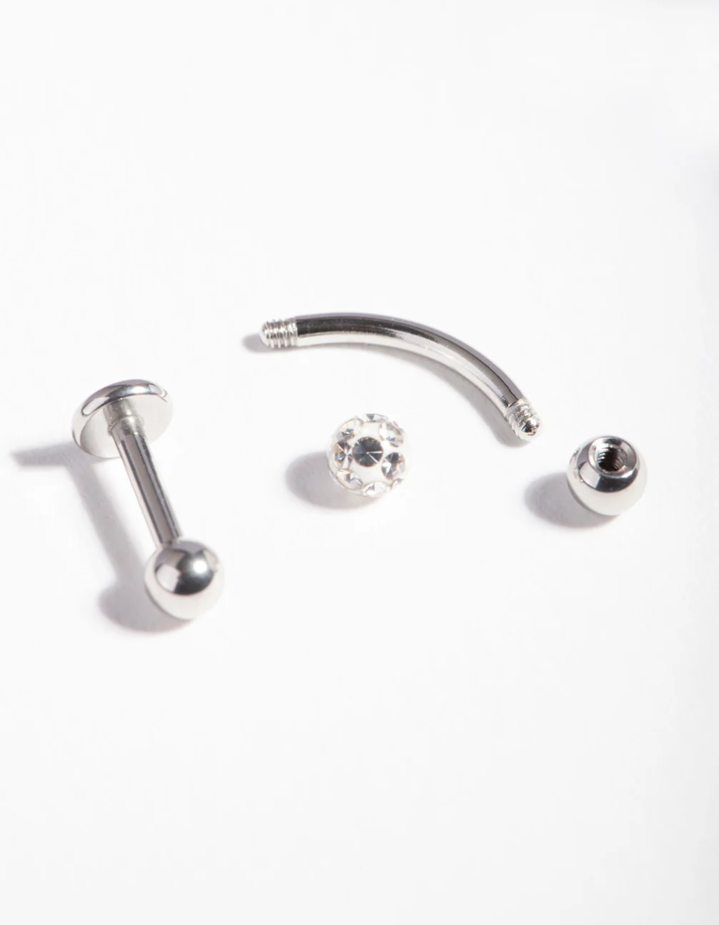 Surgical Steel Diamante Cartilage Earring Pack - Image 3