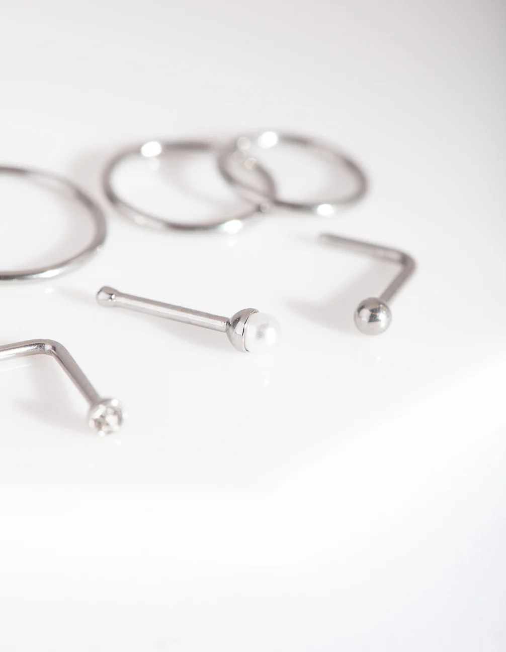 Surgical Steel Multi Twist Nose Ring 6-Pack - Image 2