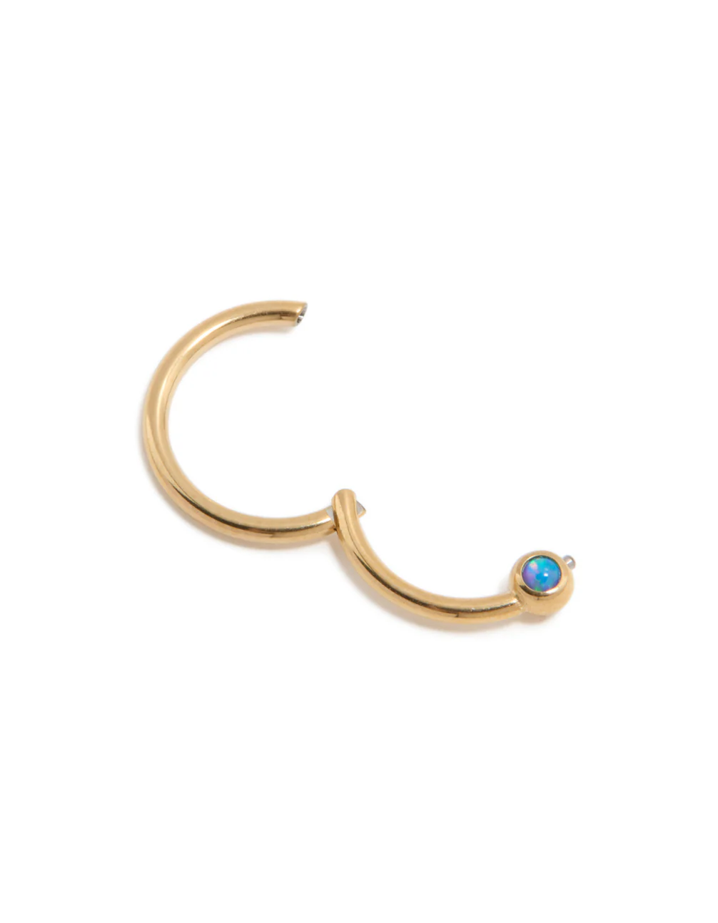 Titanium Gold Faux Opal Clicker Ring - Image 4