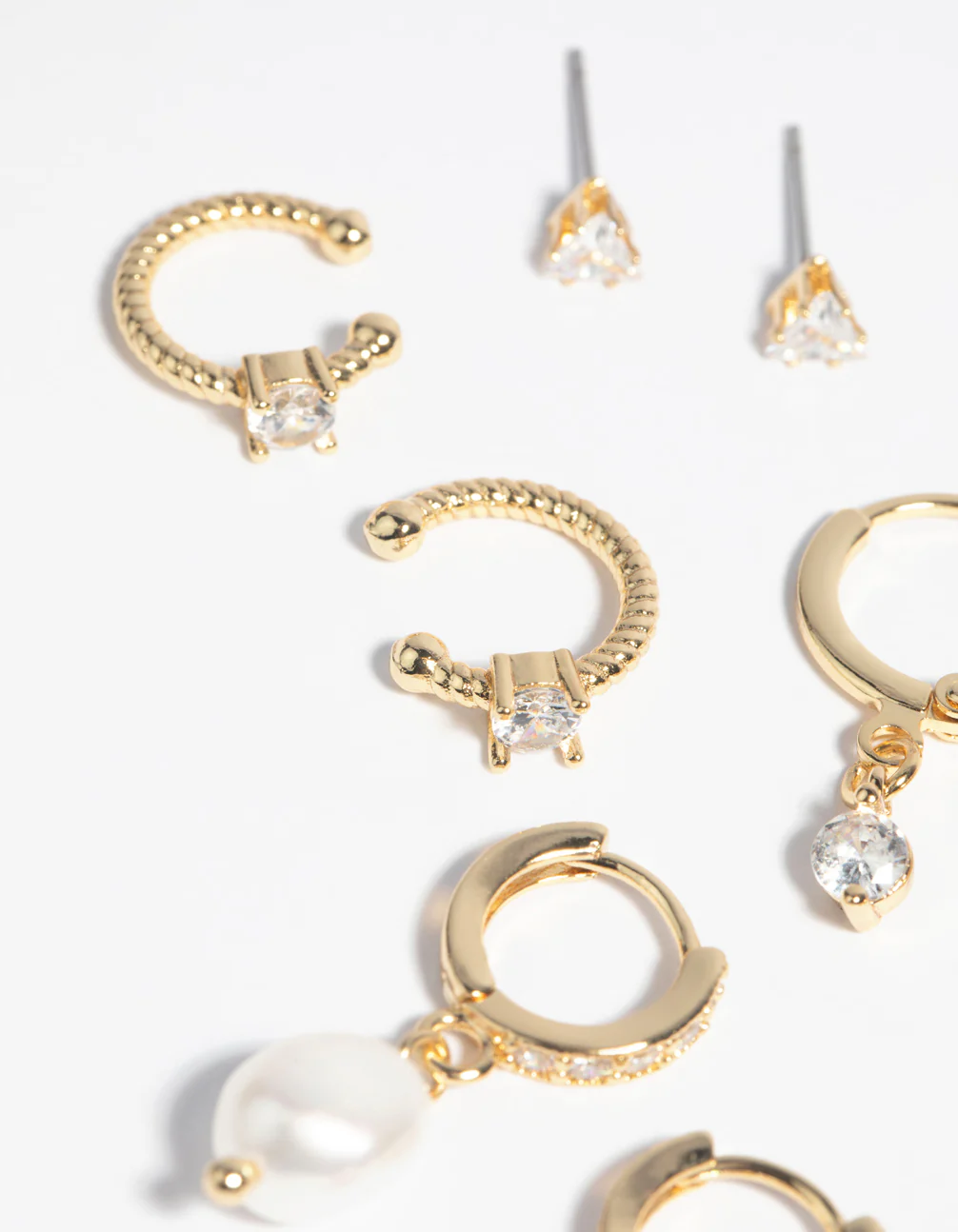 Gold Plated Freshwater Pearl Earring 4-Pack - Image 2