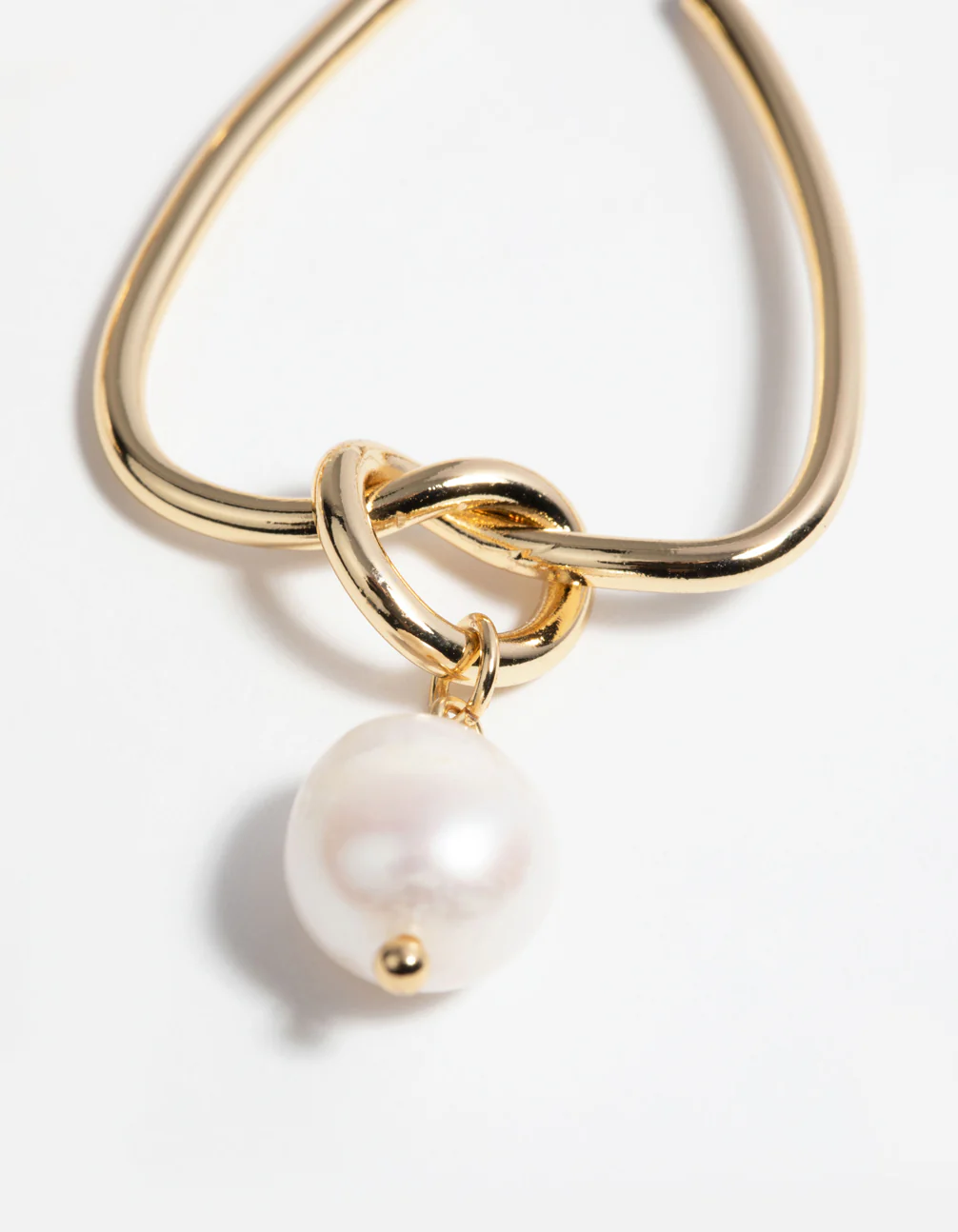 Gold Plated Statement Earrings with Freshwater Pearls - Image 4