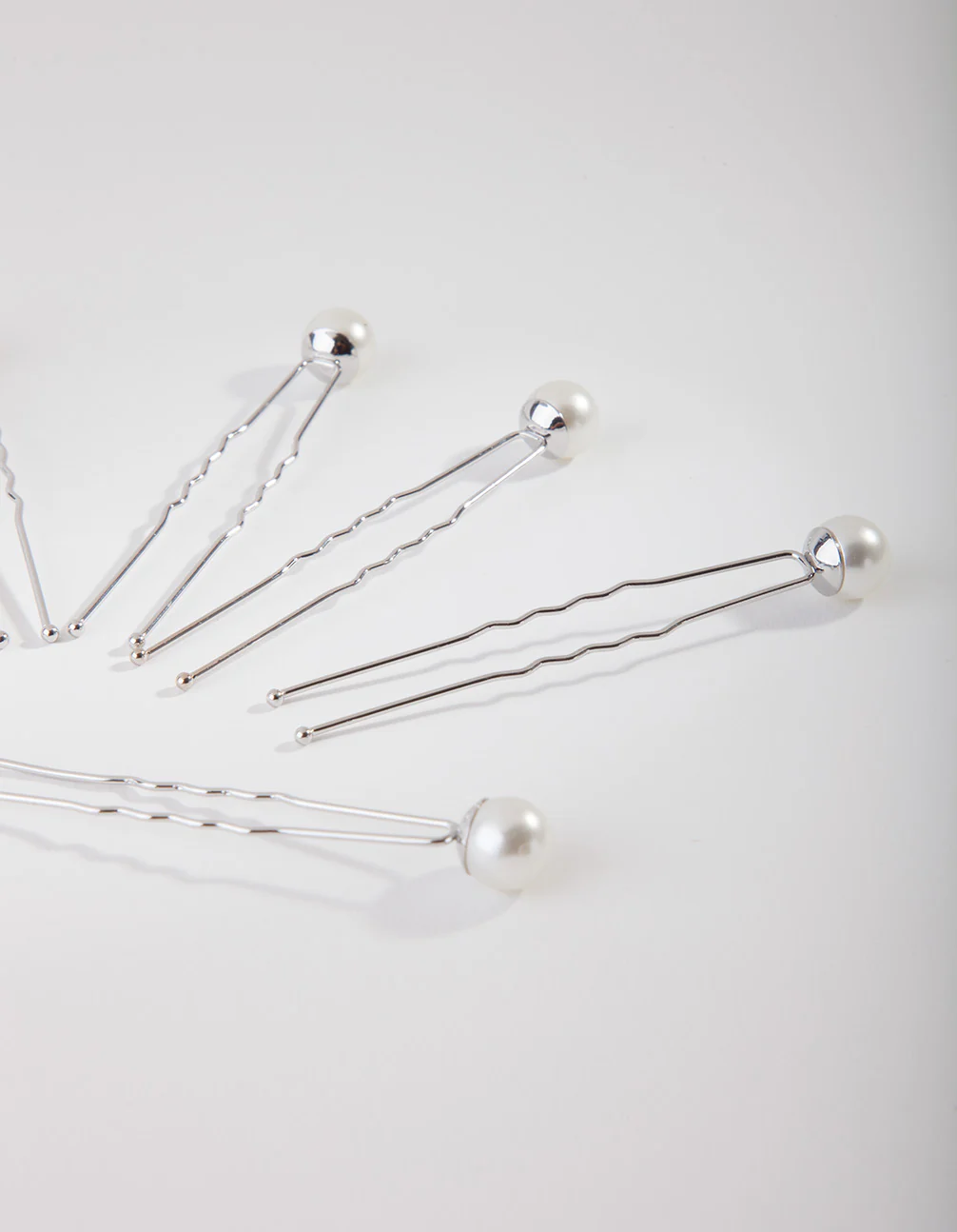 Silver Pearl Bun Pins - Image 2