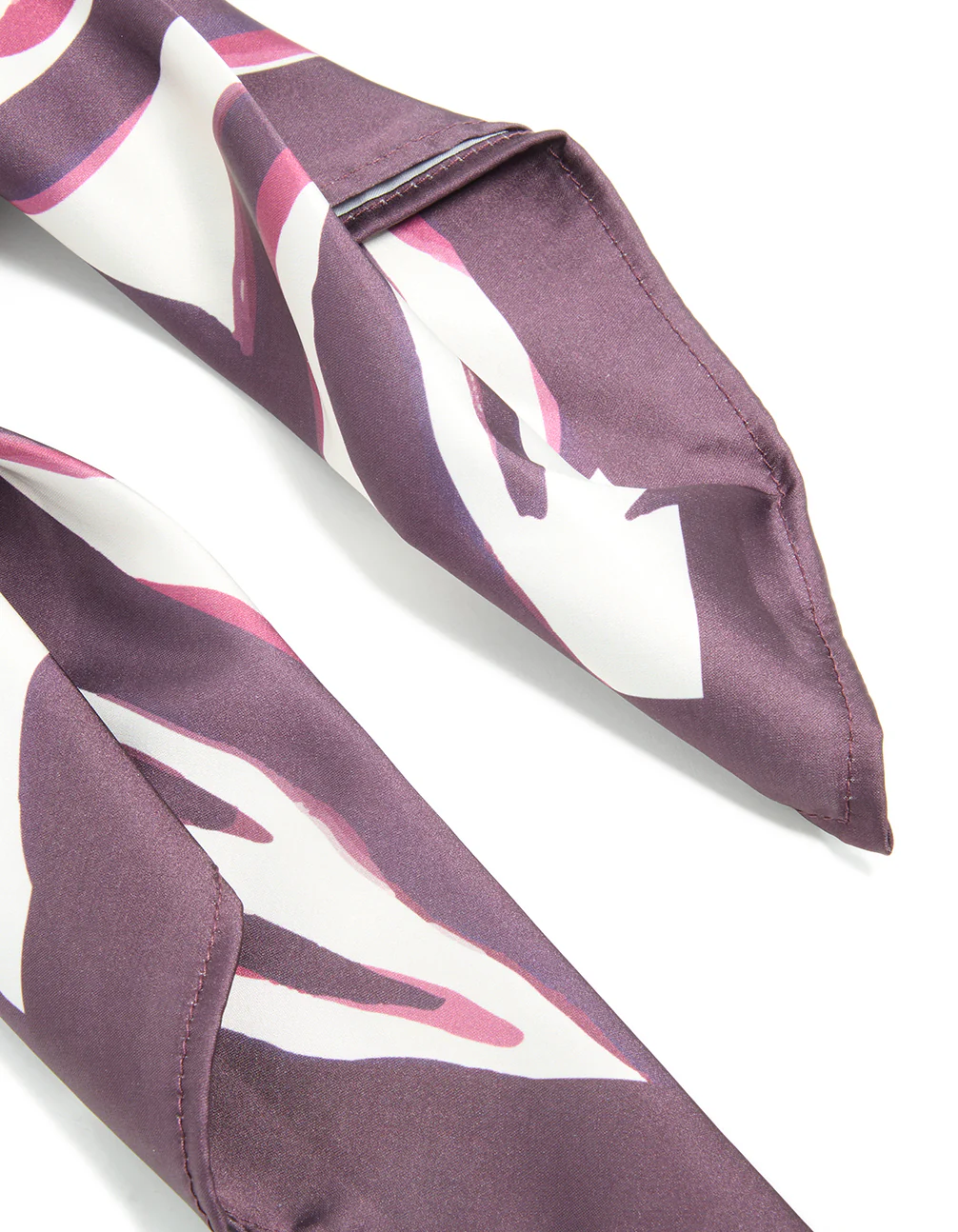 Brown Zebra Print Fabric Scarf - Image 3