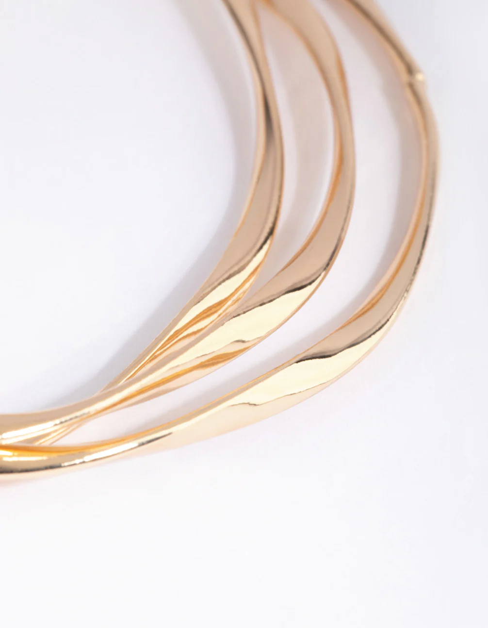 Gold Thin Wavy Bangle Pack - Image 2