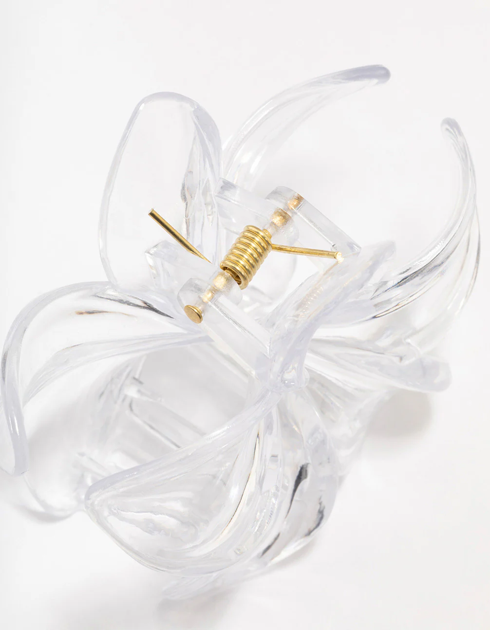Clear Transparent Tropical Hair Claw Clip - Image 3