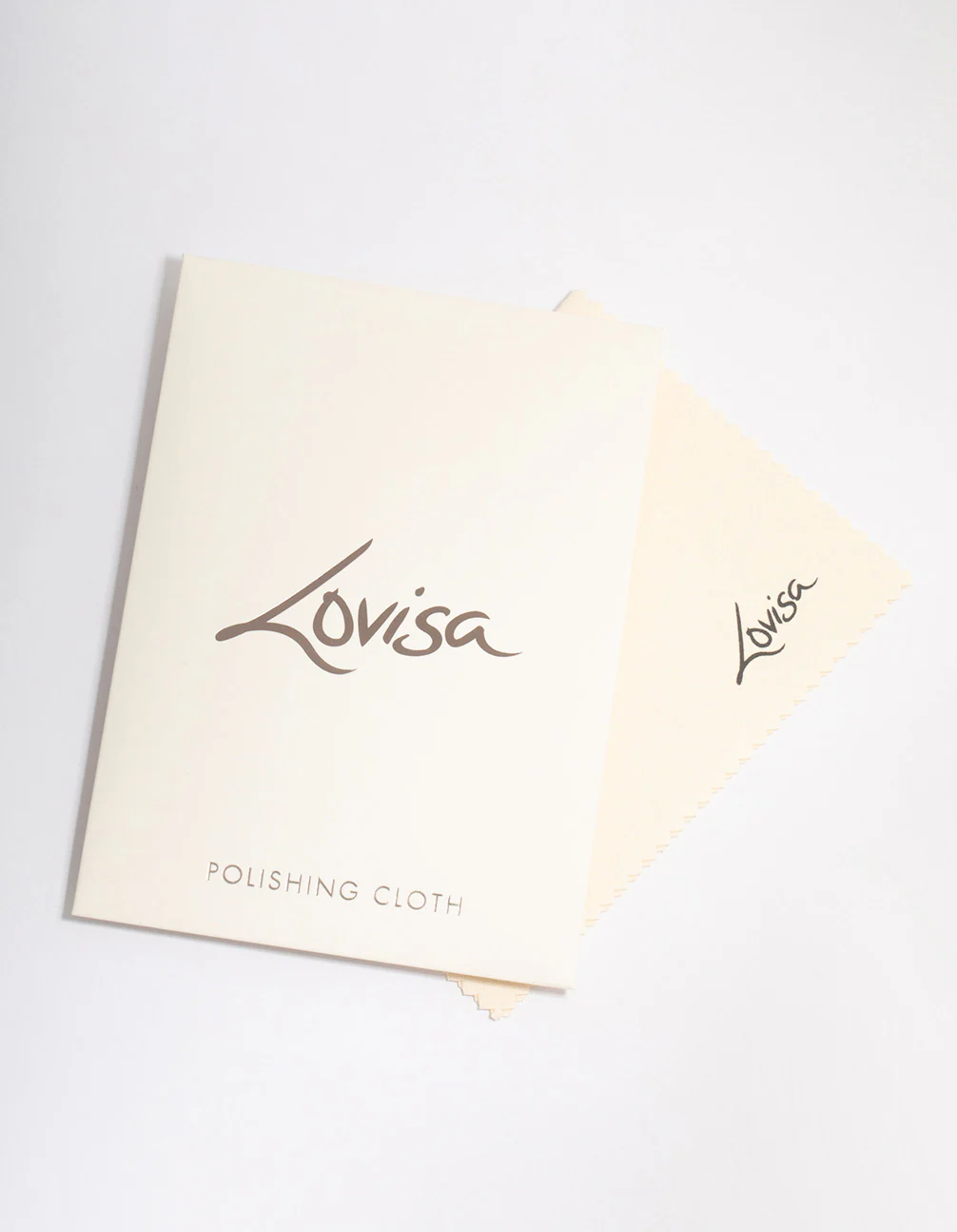 Cream Fabric Polishing Cloth