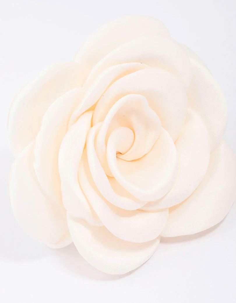 Cream Rosette Hair Tie - Image 2