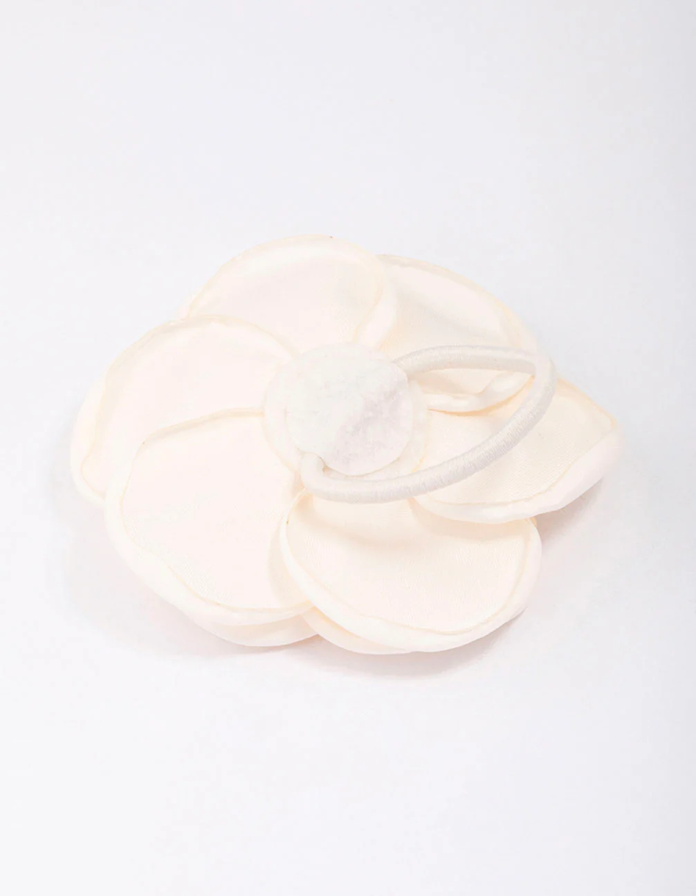 Cream Rosette Hair Tie - Image 3