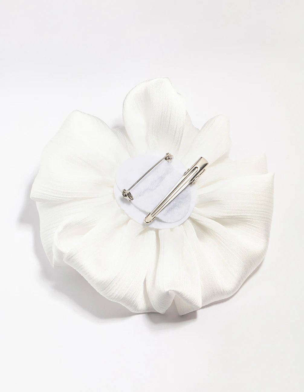 Crepe Folded Flower Clip - Image 3
