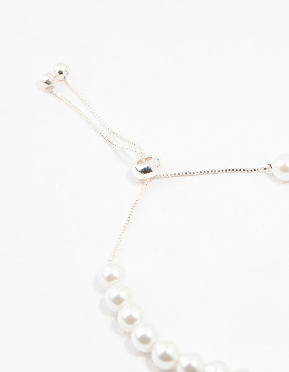 Czech Bohemia Crystal & Pearl Silver Toggle Bracelet - Image 3