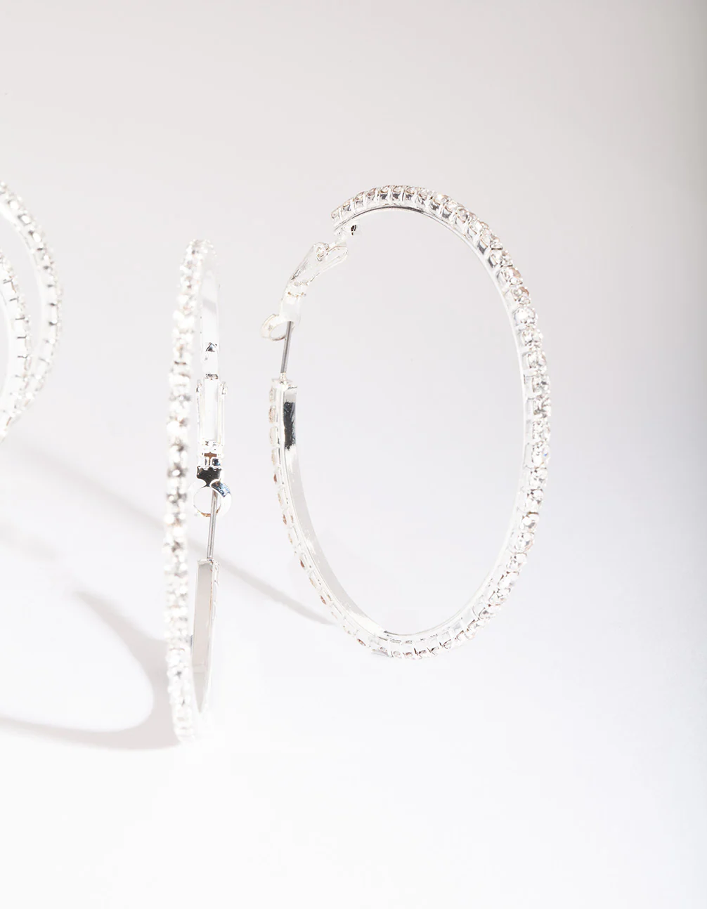 Silver Diamante Multi Hoop Earring Pack - Image 3