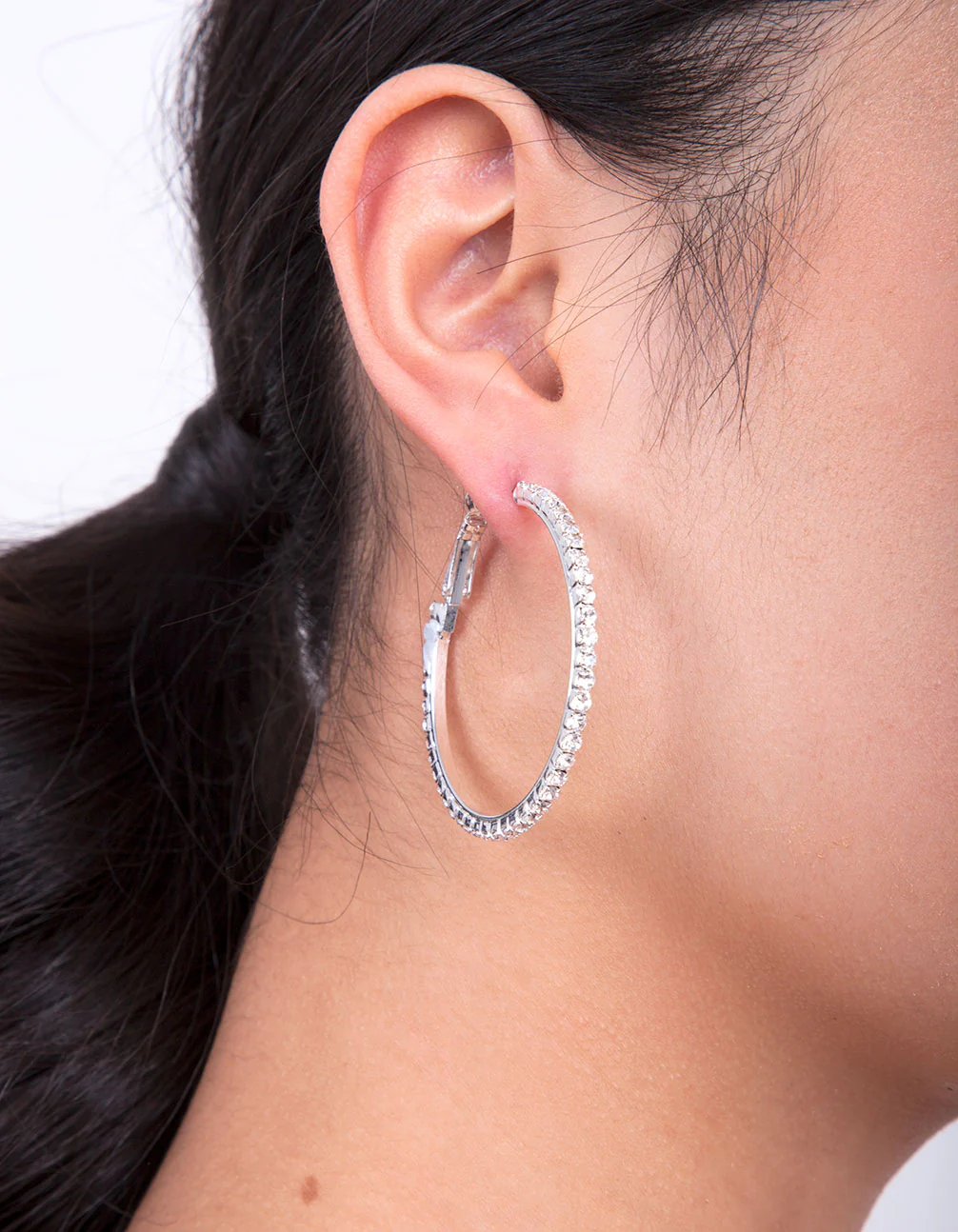 Silver Diamante Multi Hoop Earring Pack - Image 5