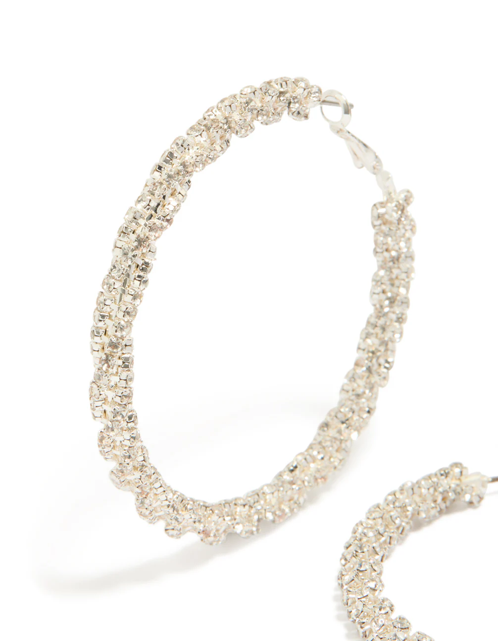Diamante Hoop Earrings - Image 3