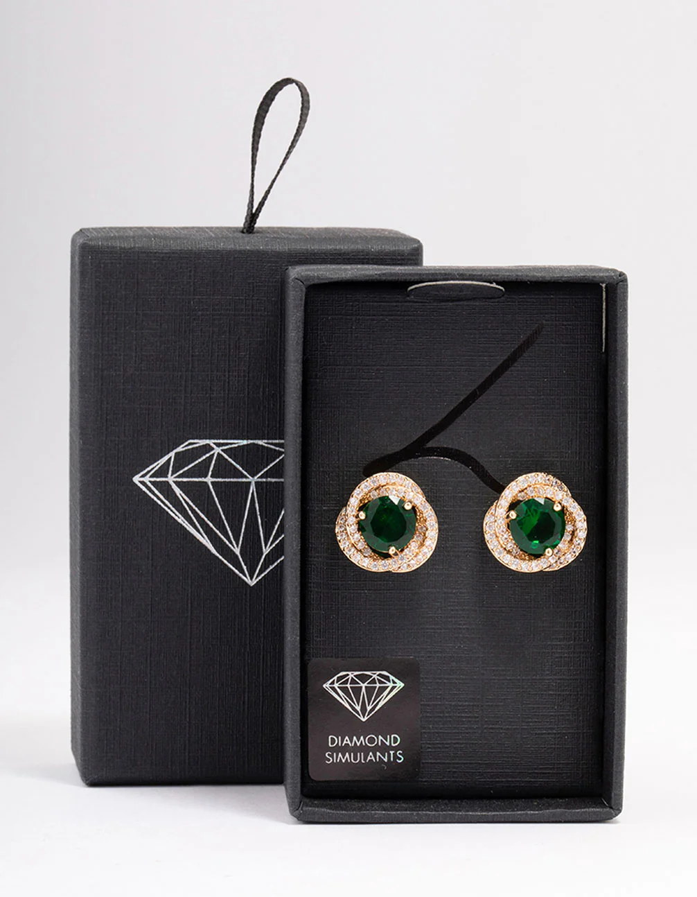 Double weave Gold Halo Earrings - Image 3