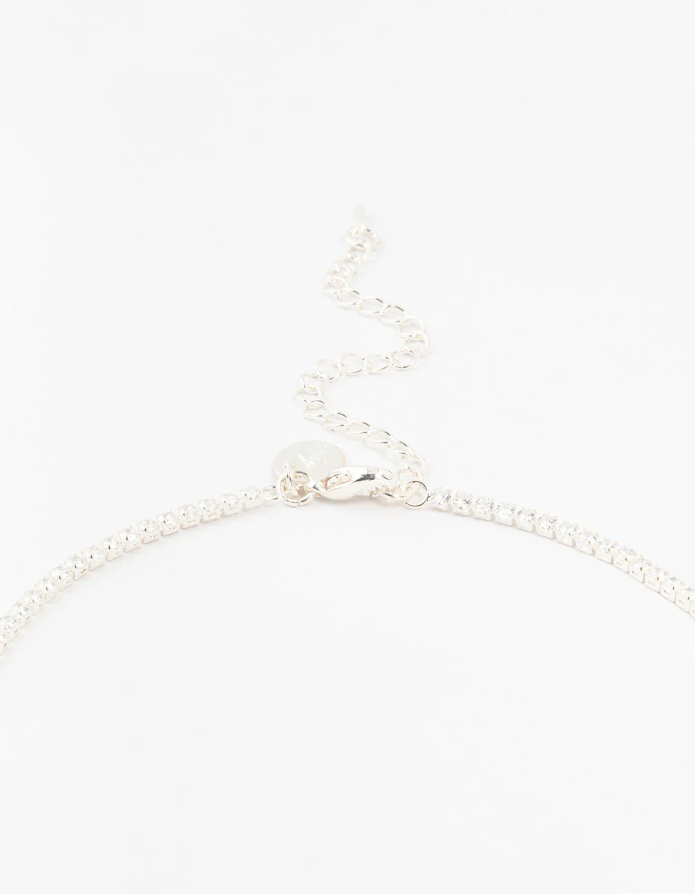 Emerald Cubic Zirconia Silver Y-Necklace & Earrings Set - Image 3