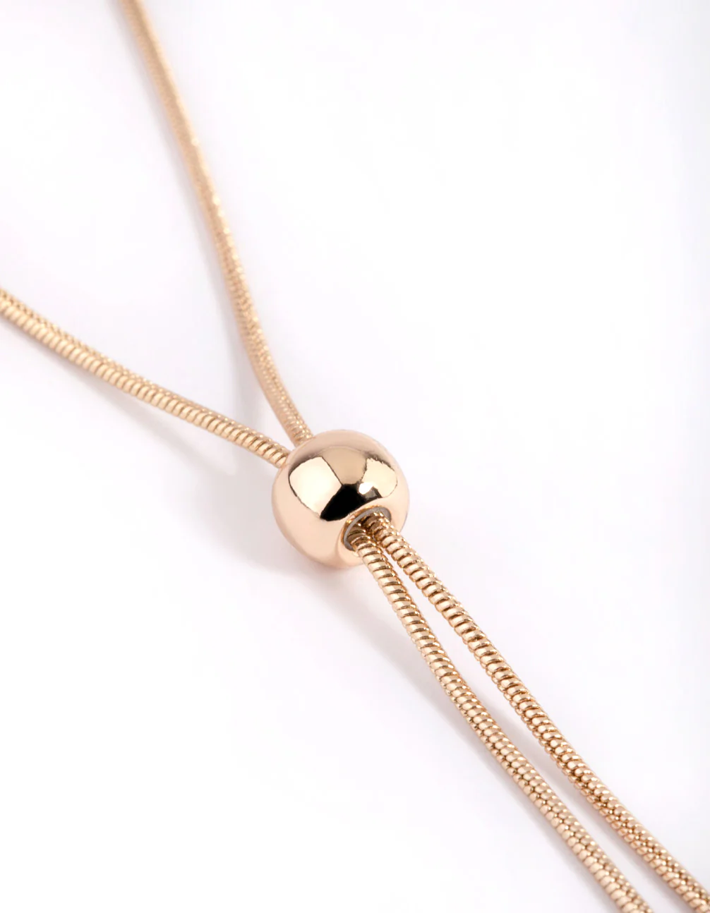 Gold Mixed Metal Disc Pendant Necklace - Image 3