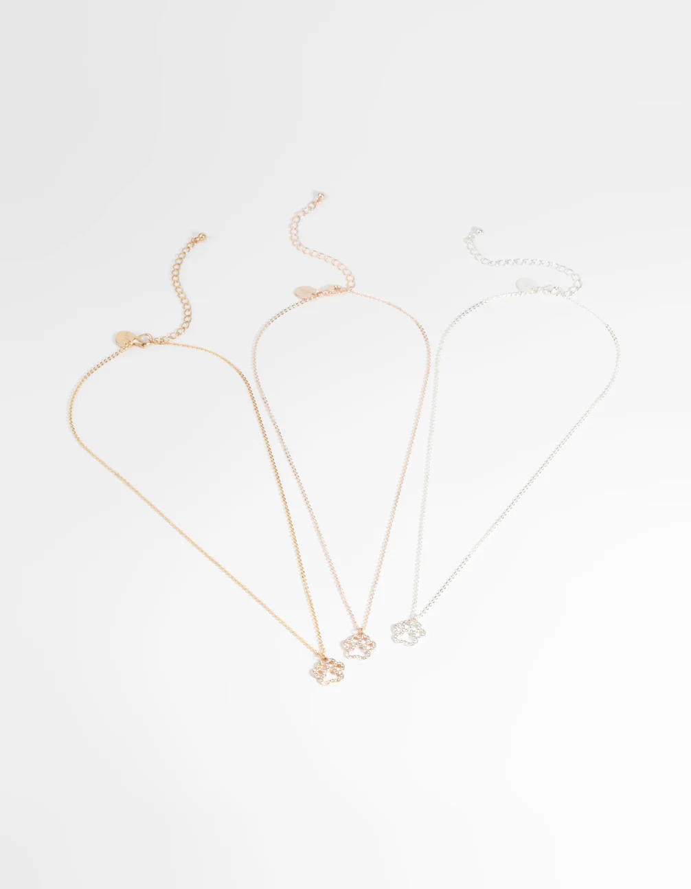 Mixed Metal Diamante Necklace Set - Image 2