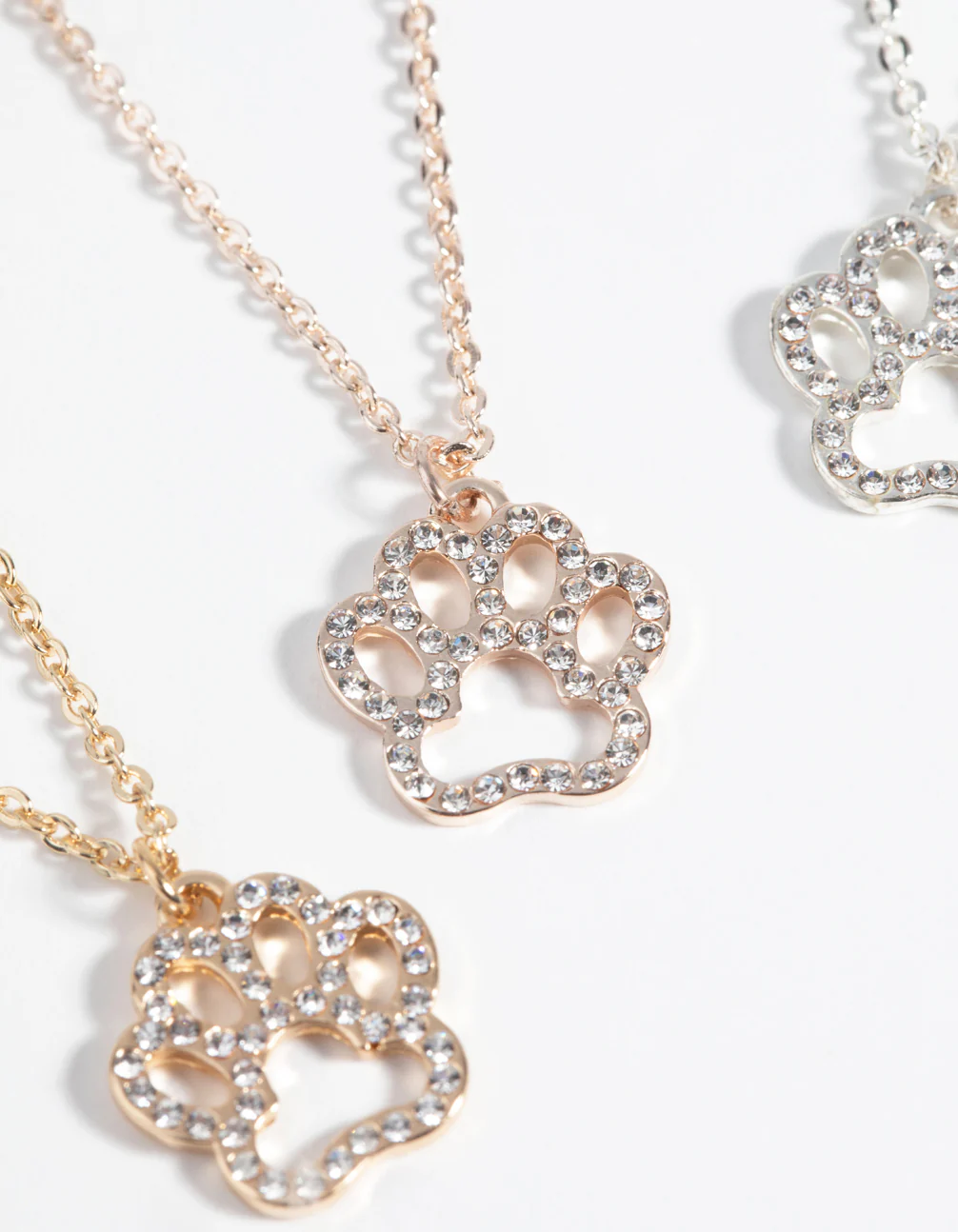 Mixed Metal Diamante Necklace Set - Image 4