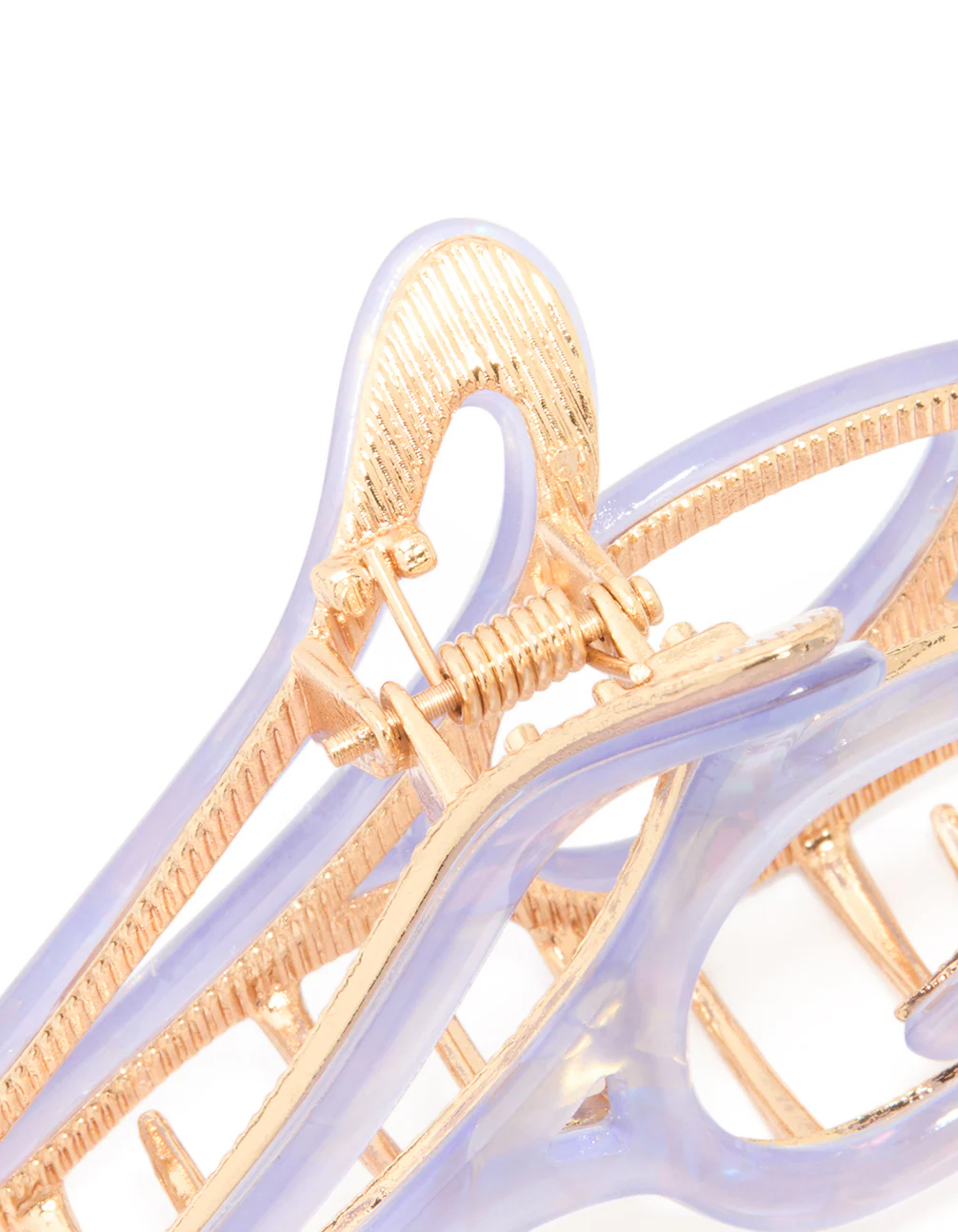 Gold Acrylic Edge Tulip Claw Clip - Image 3