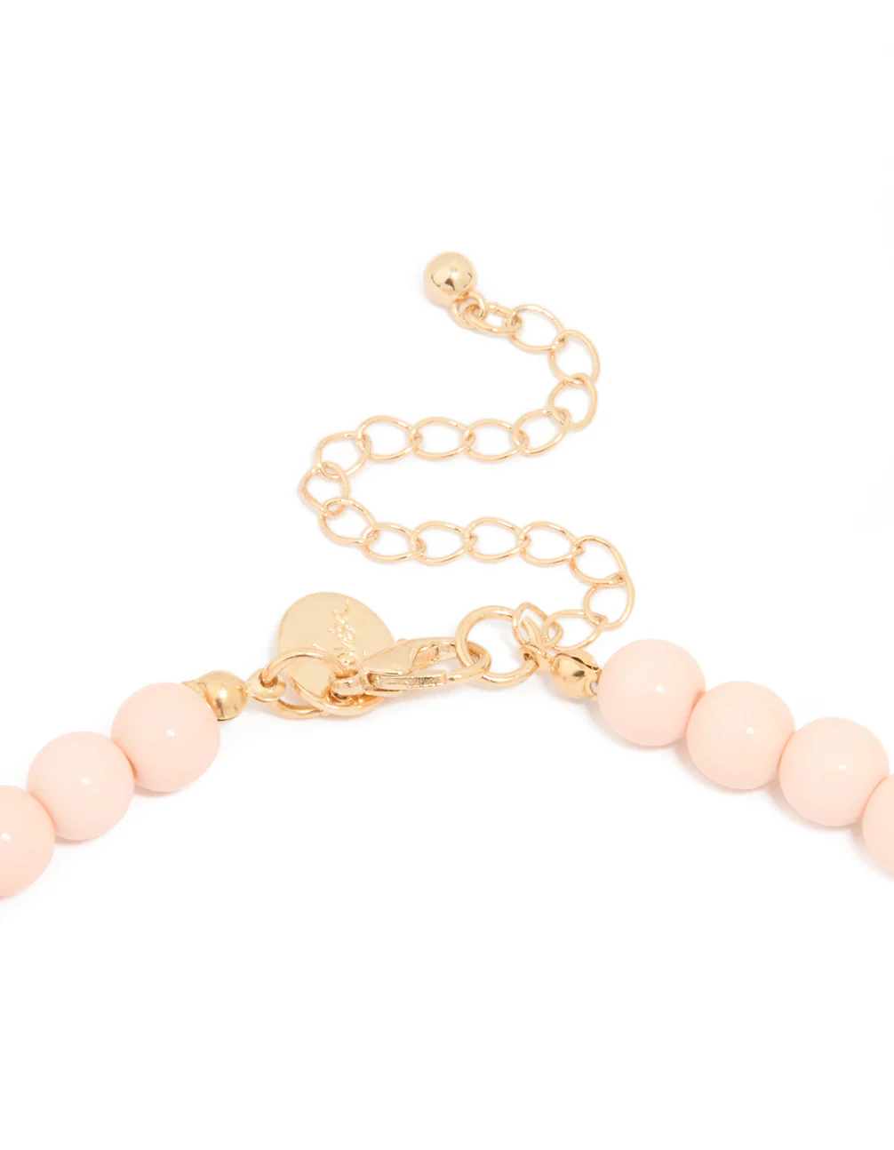 Gold Acrylic Multi Beaded Necklace - Image 3