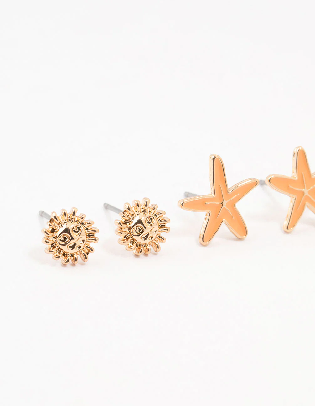 Gold Beachy Earrings 3-Pack - Image 2