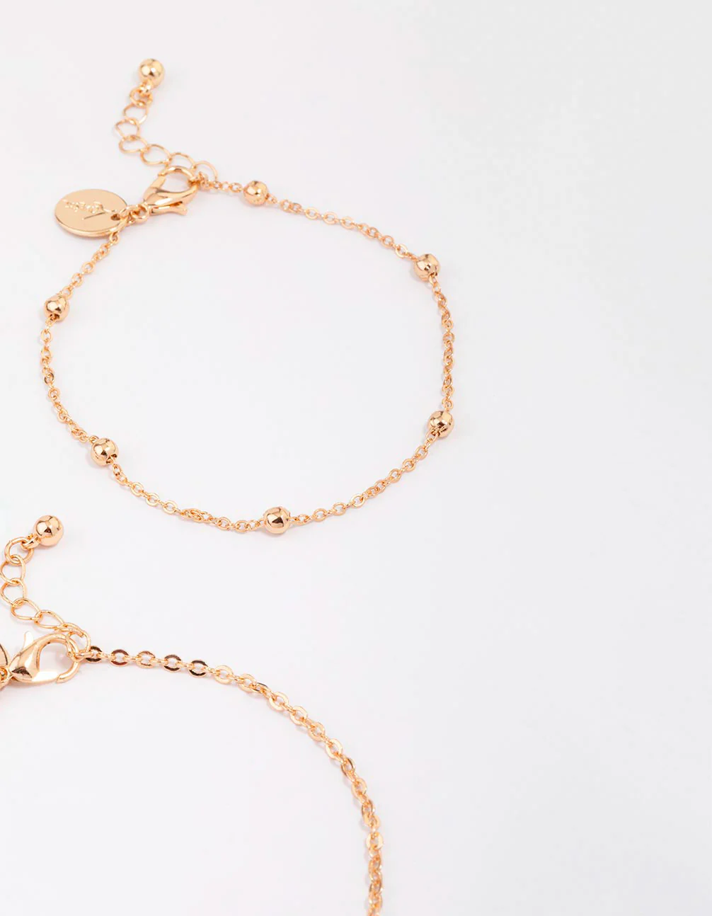 Gold Beaded Coin Bracelet 4-Pack - Image 3