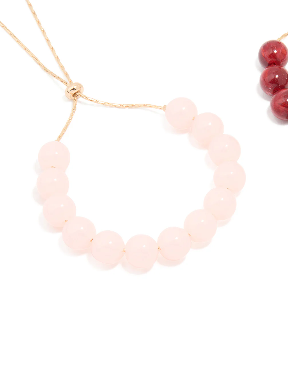 Gold Beaded Toggle Bracelets 2-Pack - Image 2