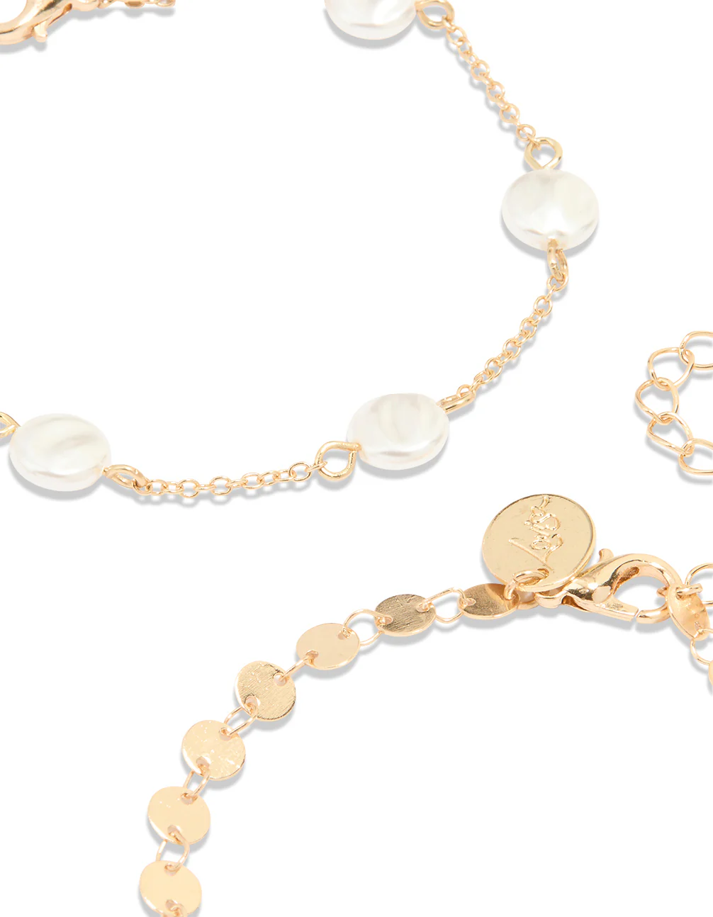 Gold Celestial Pearl Bracelets 4-Pack - Image 3
