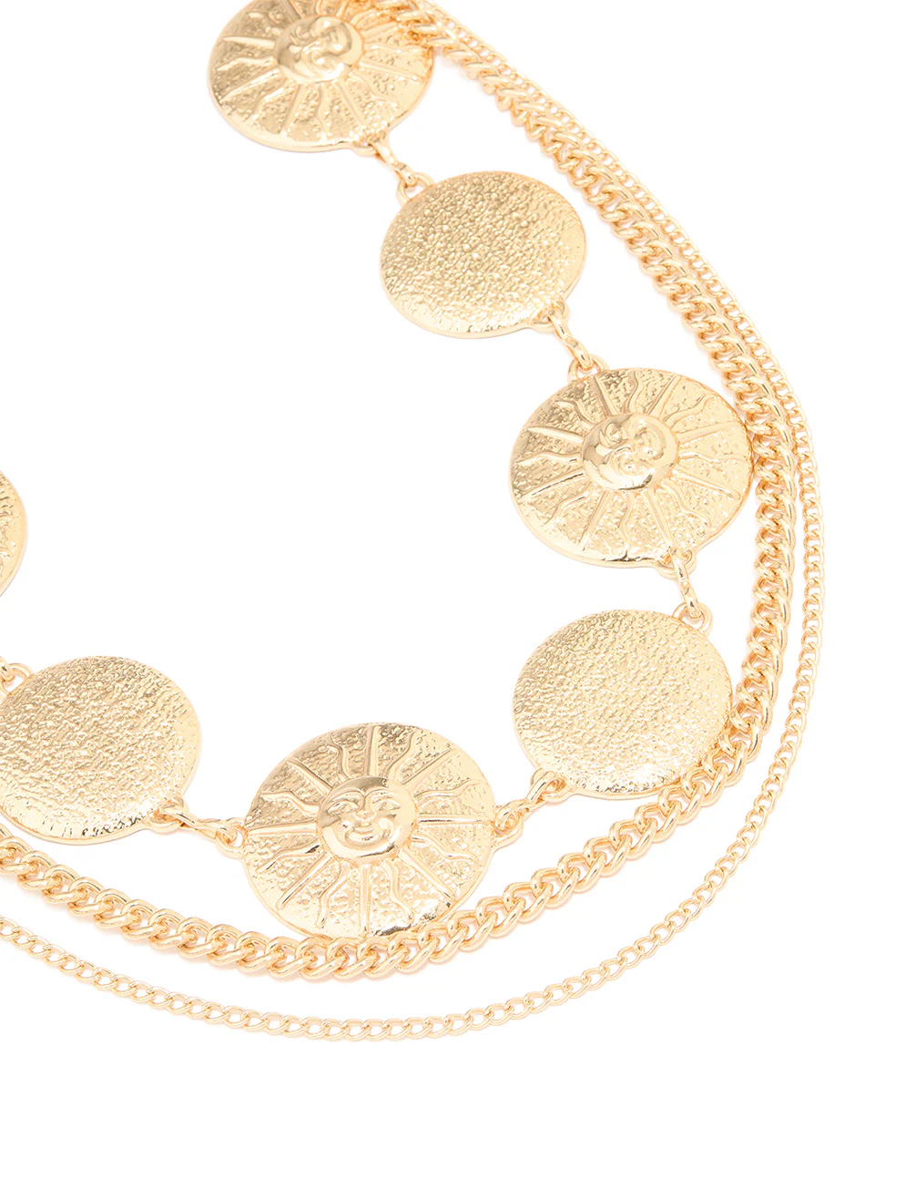 Gold Celestial Sun Chain Belt