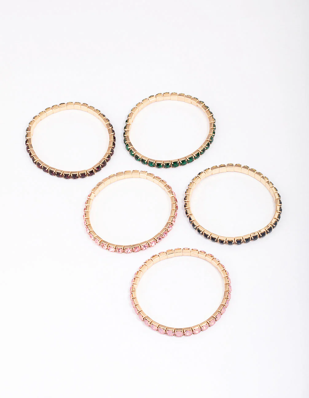 Gold Chunky Cup Chain Bracelet 5-Pack