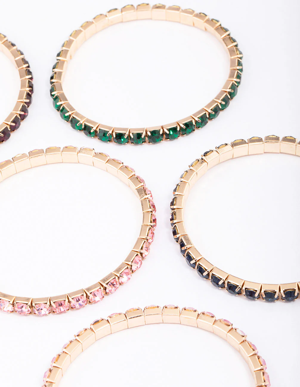 Gold Chunky Cup Chain Bracelet 5-Pack - Image 2