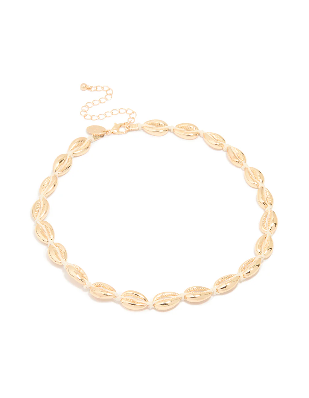 Gold Cowry Shell Short Necklace - Image 2