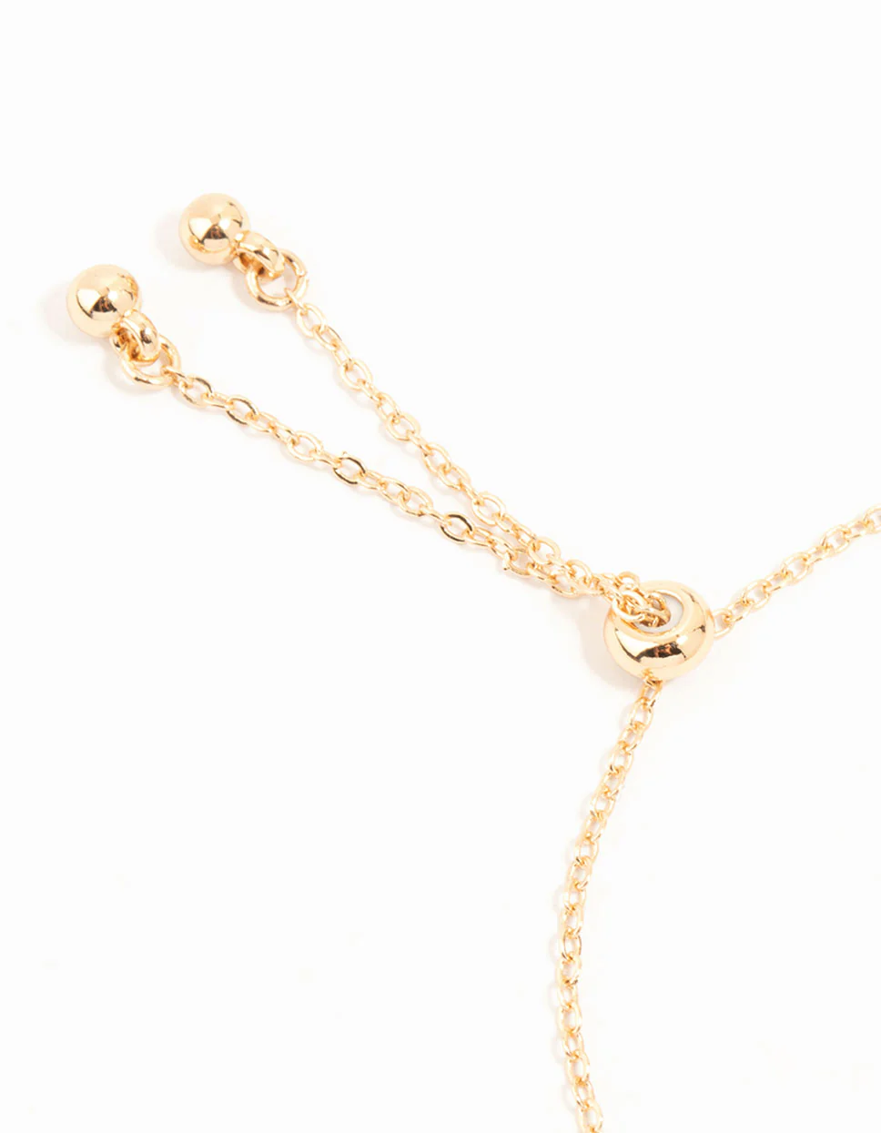 Gold Cubic Zirconia Flower Trio Bracelet - Image 3